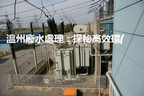 溫州廢水處理：探秘高效環(huán)保的以后？